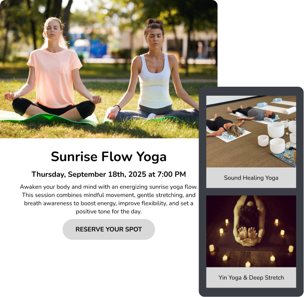 The All-In-One OS for Mind-Body Studios.